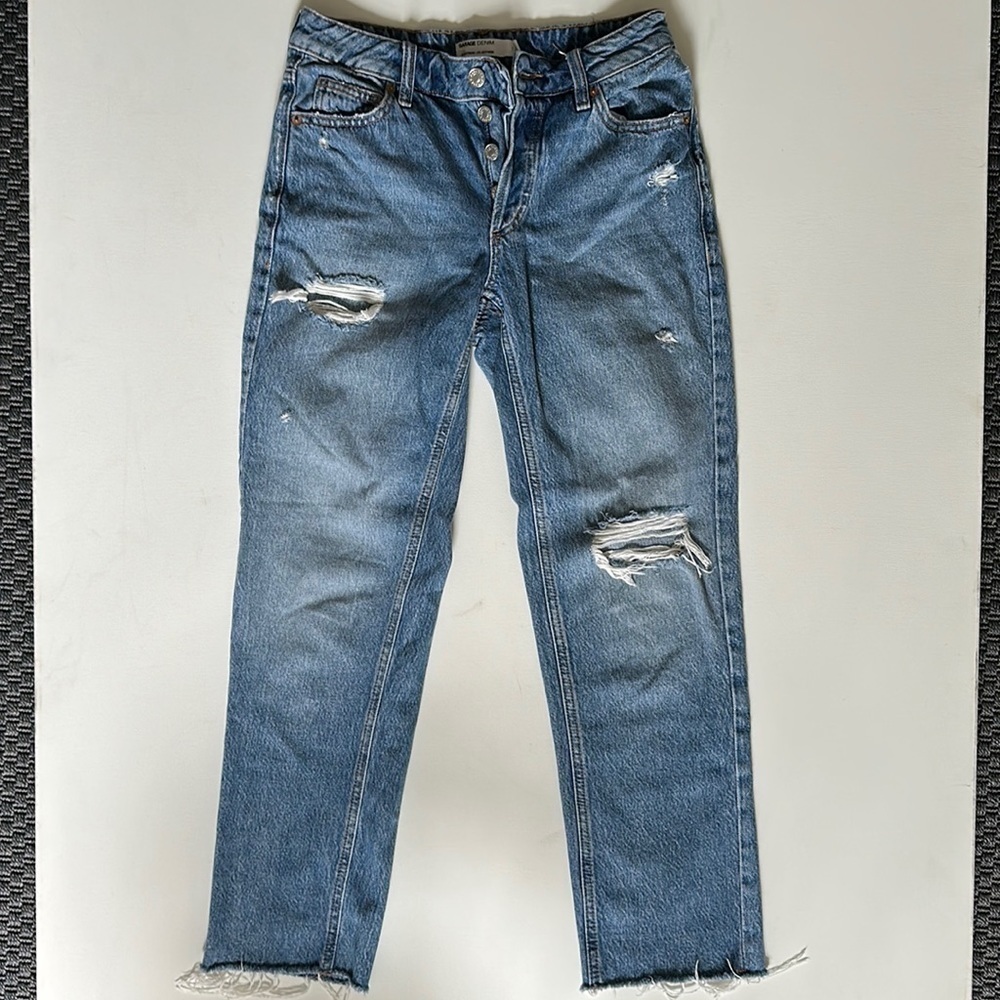 GARAGE Ex-Boyfriend distressed cropped jeans US0 size 24